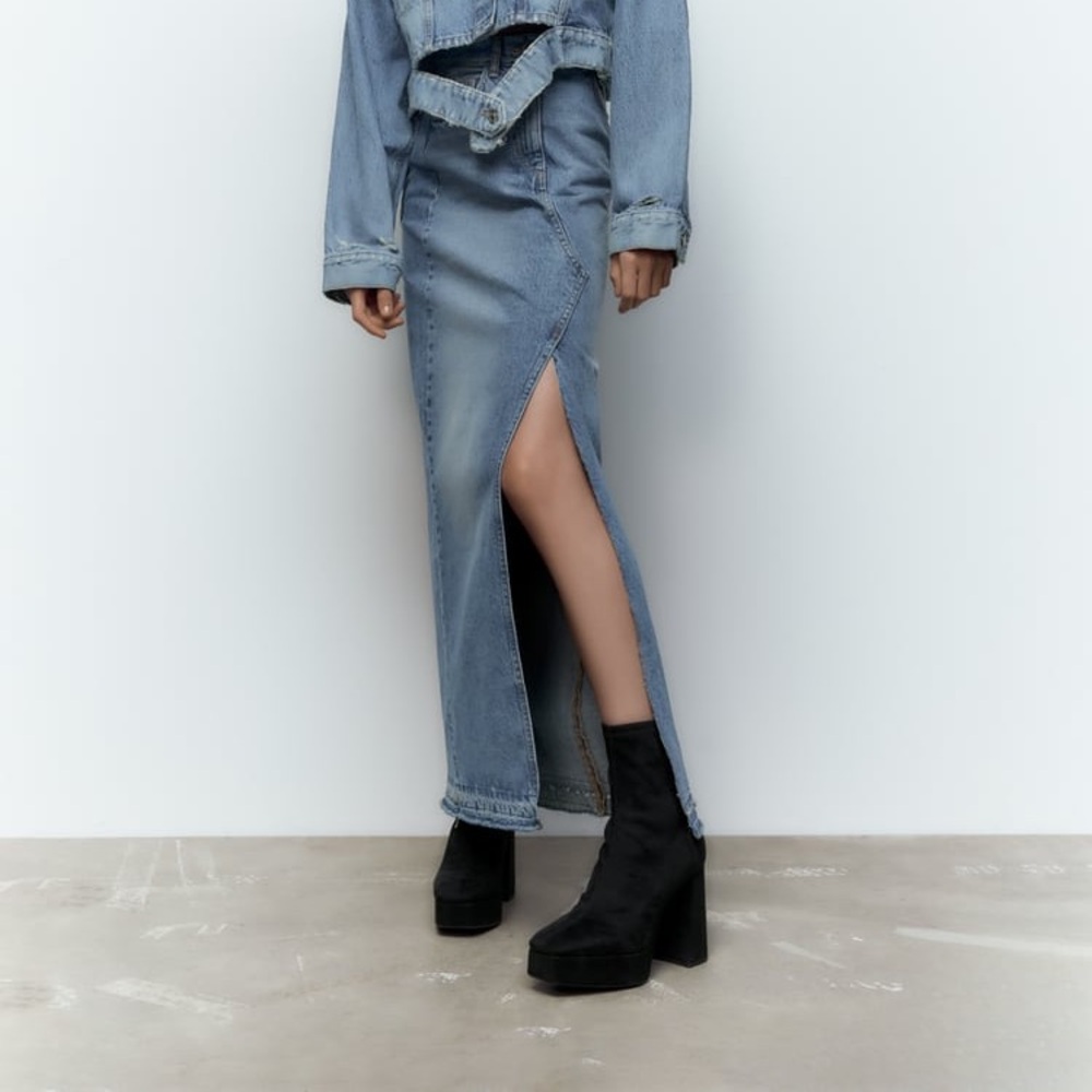 ZARA PLATFORM ANKLE‎ BOOTS